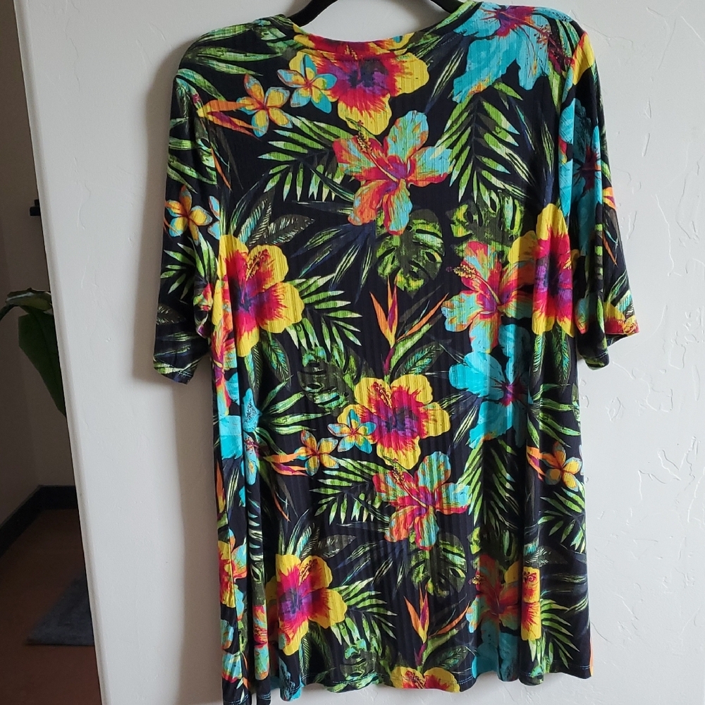 Tropical Ladies Top Soft Stretch - Picture 4 of 5